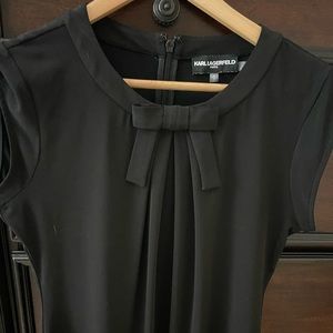 Karl Lagerfeld bow tie tank
